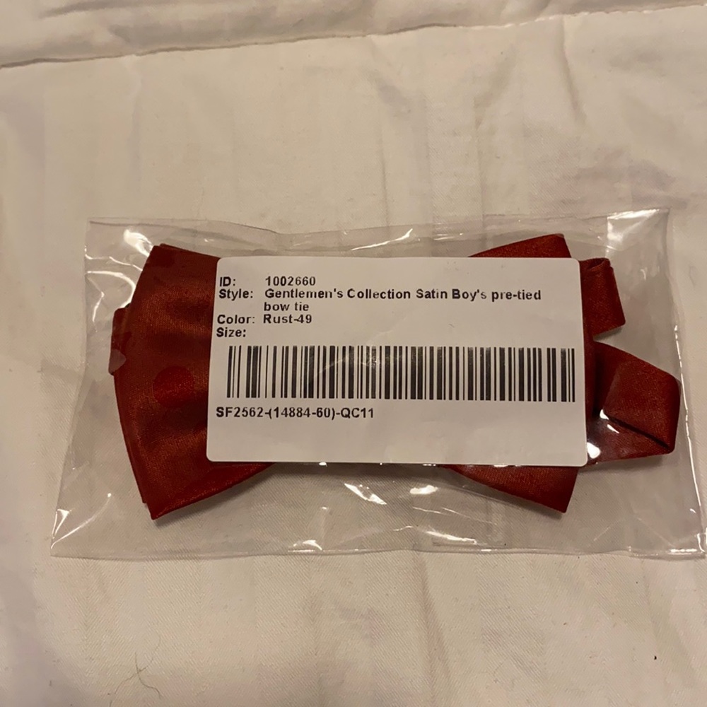 Azazie Rust Boys bow tie